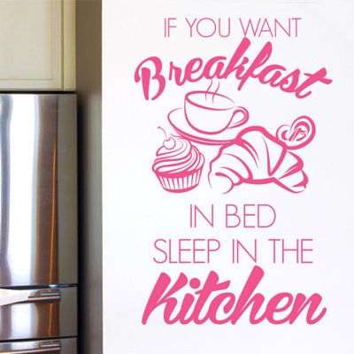 Food & Beverage Non-Wall Damaging Wall Decal