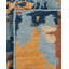 Tapis moderne noué à la main de conception unique - bleu, 8 pi 1 po x 10 pi 2 po Modern