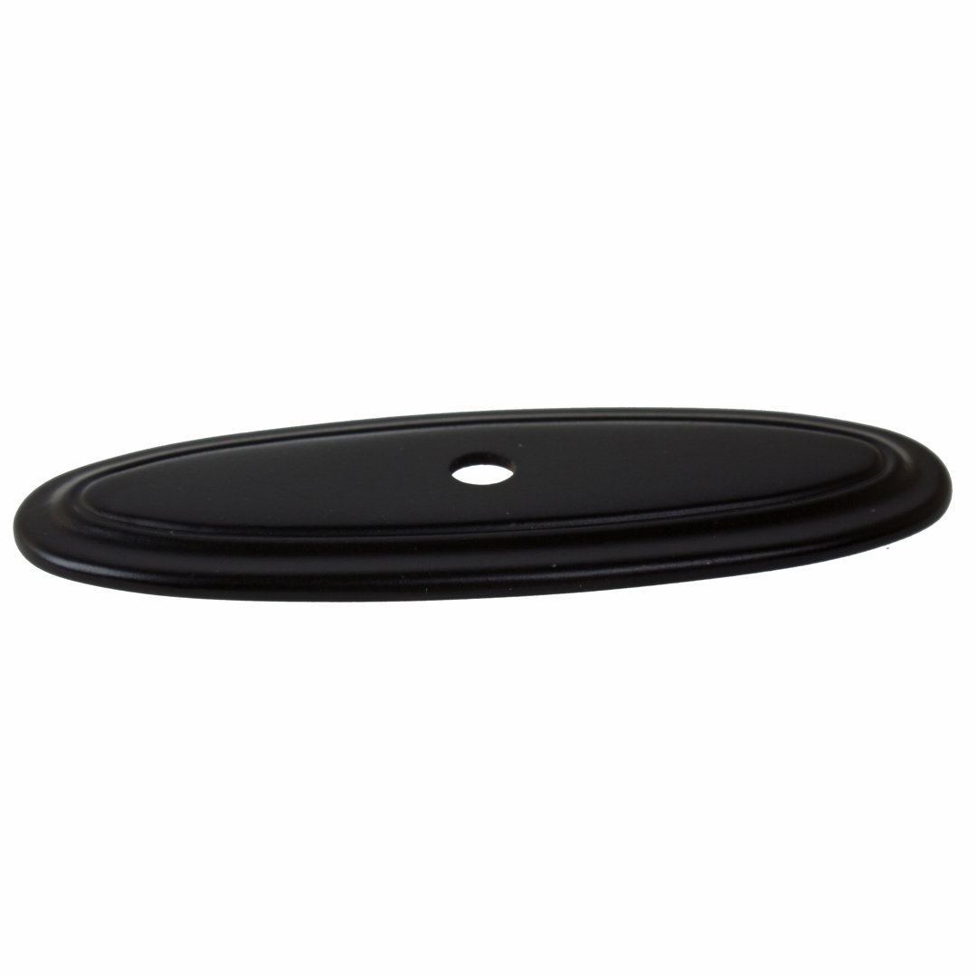 Thin Oblong Ring Cabinet Knob Backplate GlideRite Hardware 