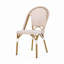Ensemble de 2 chaises bistro d'extérieur en ratine et aluminium PE