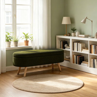 Banc de rangement rembourré Boucle
