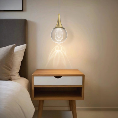 Luminaire suspendu 1 lumière DEL 4500K