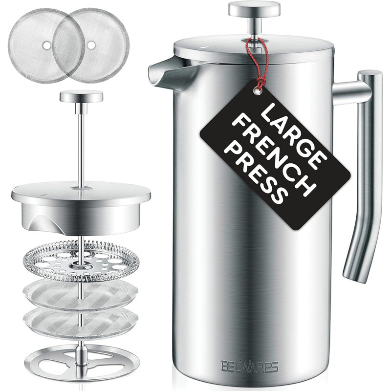 Belwares French Press Coffee Maker, 50 oz.