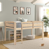 Lanikai Twin Solid Wood Loft Bed by Latitude Run®