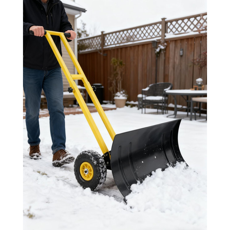 Adjustable Dustpans with Replaceable Head, Noir et jaune