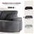 Boneless 113.4" Modular Sectional Curved Sofa with Chaise, L-Shaped Corduroy Boneless Couch, Deep Seat Corner Couch for Living Room, No Assembly Required-1039817818