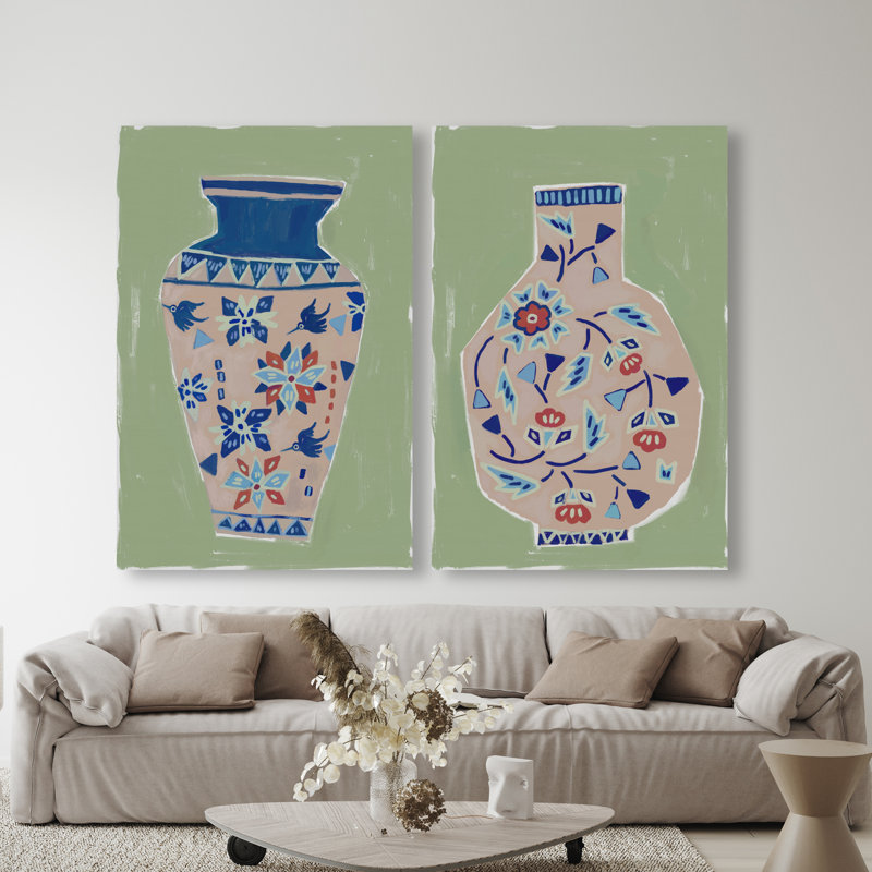Heirloom Vase Set Set by Oliver Gal, 54" H x 36" W, Gallery Wrapped