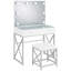 Coiffeuse avec miroir et tabouret Hamlin