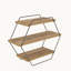Étagère hexagonale 3 pièces Alexandria