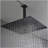 16" Matte Black Bathroom Luxury shower head