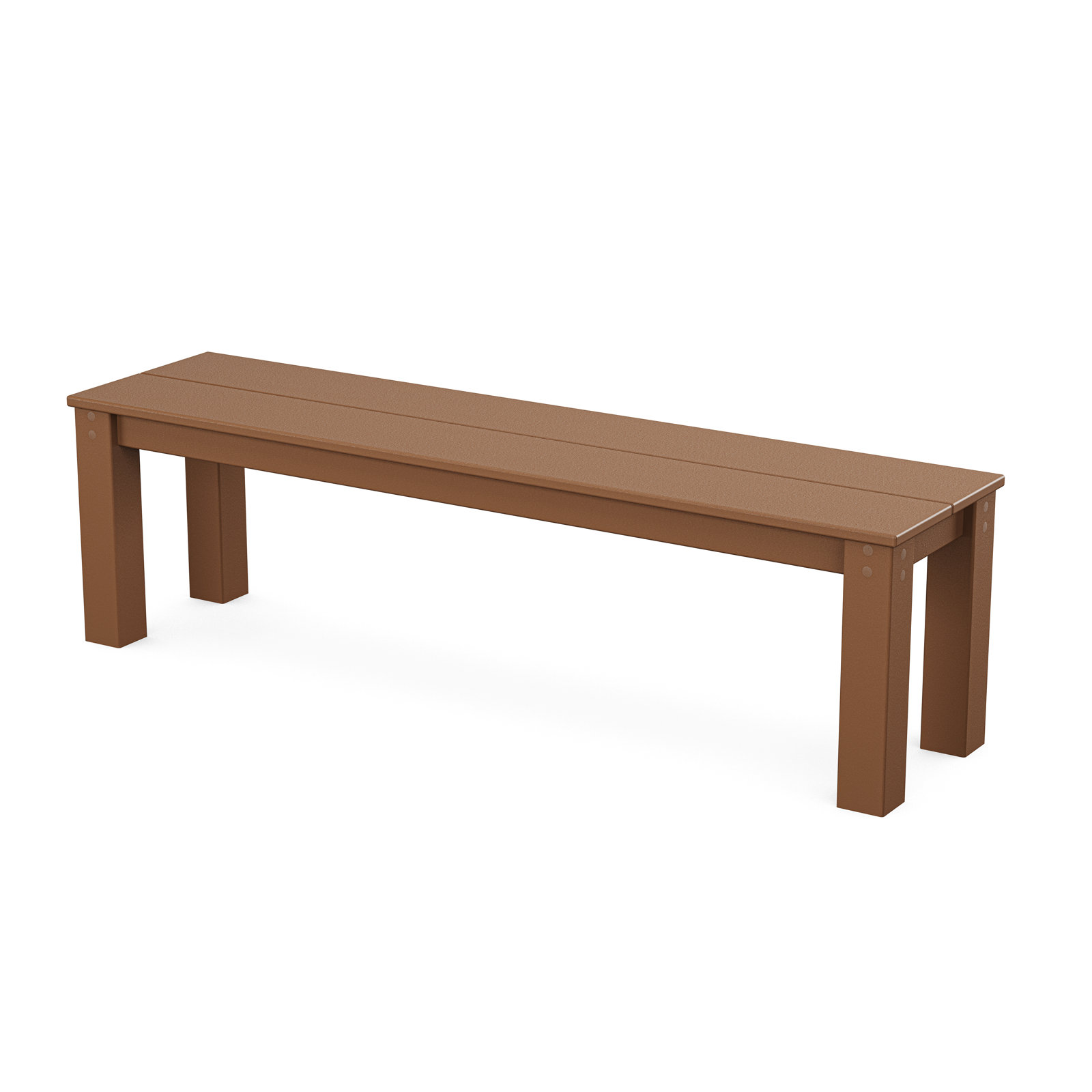TREX Outdoors Parsons Outdoor Bench, Teak, 17" H x 60" W