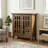 Bedford 32"W Solid Wood Transitional Low Media Cabinet with Glass Doors and Adjustable Shelves-850442377