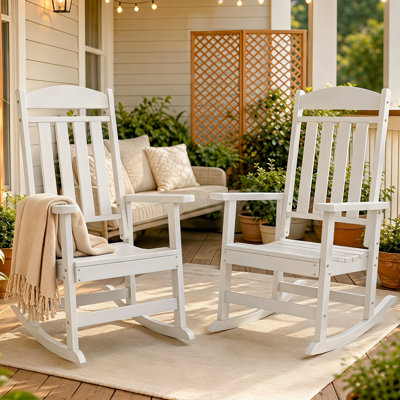 Oxing HDPE Outdoor Rocking Chair