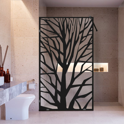 Panneau de douche en verre français sans cadre l 31 1/2 po x H 75 po
