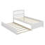 Lit simple avec lit gigogne en bois-330577361