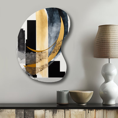 Augustina - Abstract Boom Shape Assymterical Metal Wall Sculpture