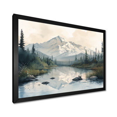Alaska, rivière d'hiver dans le parc national Denali I - Alaska, décoration murale