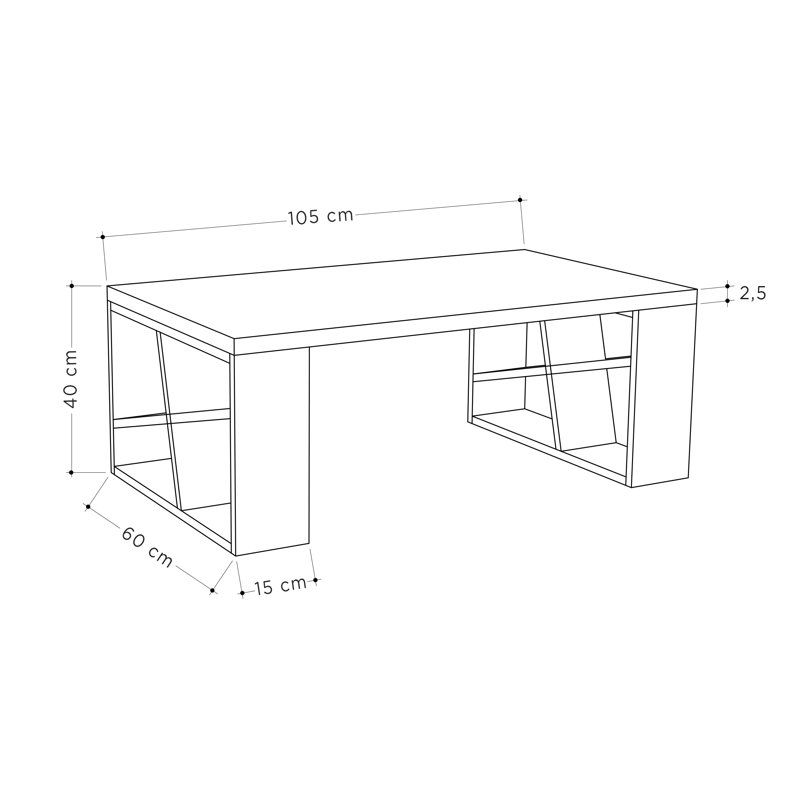Aislin Versatile Coffee Table with Storage and Open Compartments, Burgundy