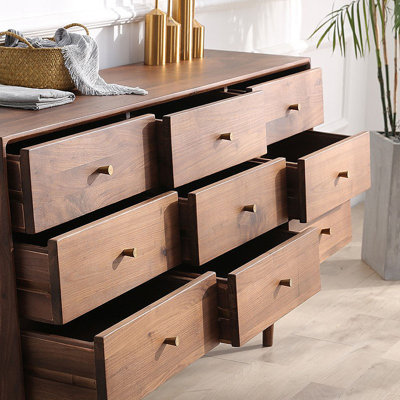 Armoire de rangement en noyer noir