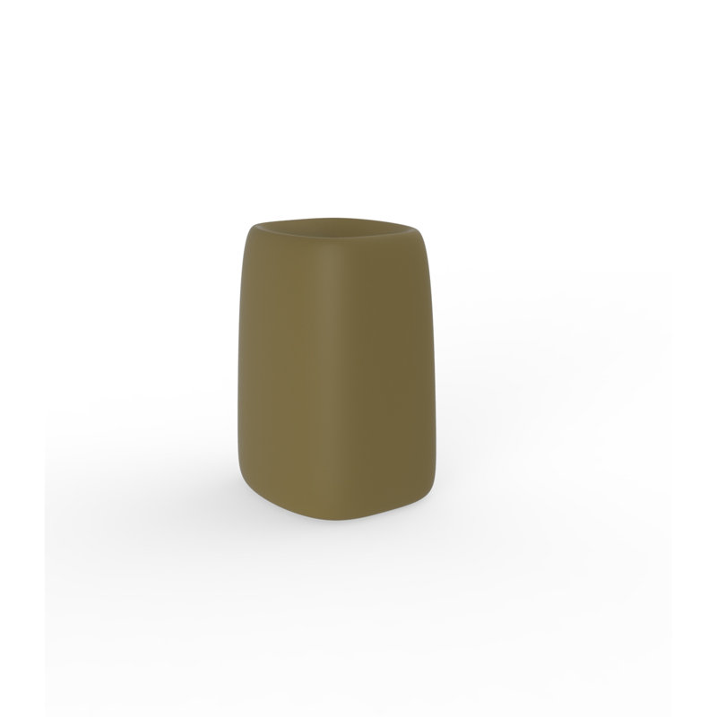 Organic Resin Pot Planter, Bronze, 27.5" H x 20" W x 18" D