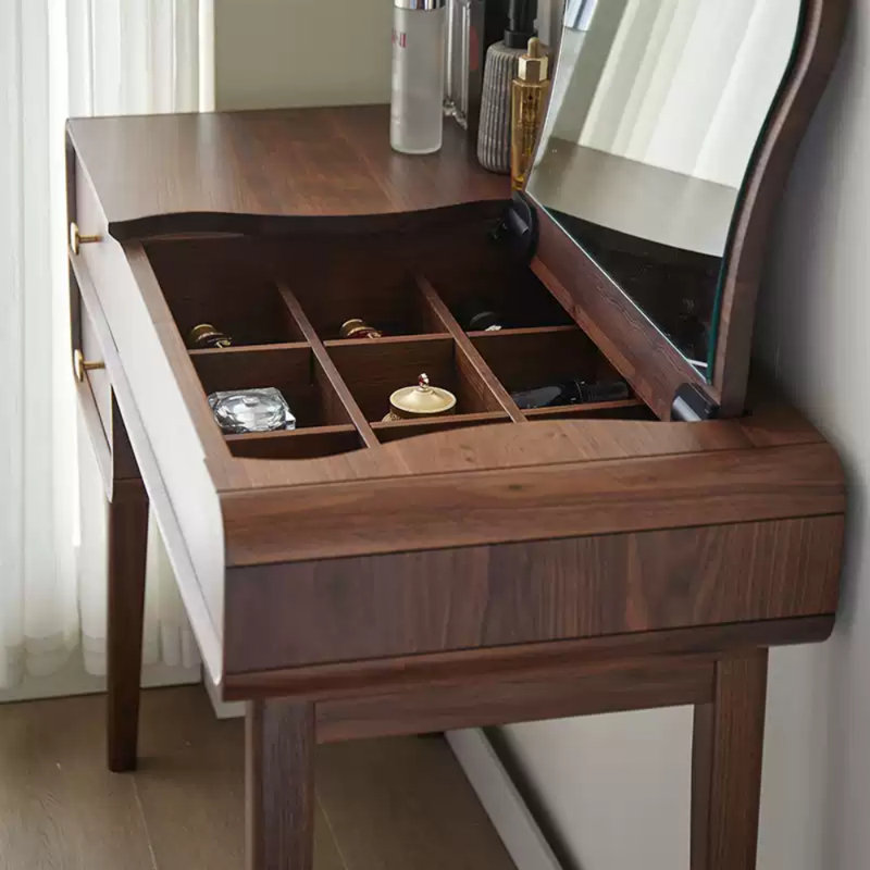 Commode rétro en noyer noir