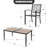 Patio Metal Dining Set With 6 Stackable Chairs And Umbrella Hole-625729960