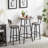 Upholstered Adjustable Height Counter Stool