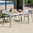 59"×35.4" Outdoor Metal Rectangular Dining Table-2022402265