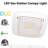 LED Gas Station Canopy Light 30W 5000K 100-277V 1-10V Dimmable Warehouse Ceiling Lights