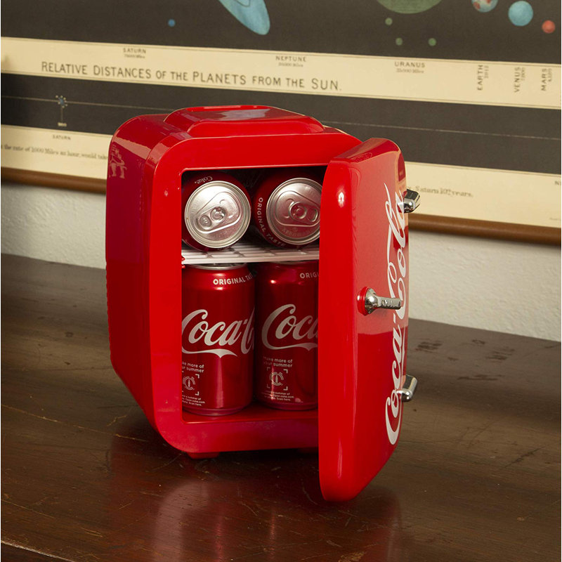 Cooluli Retro 0.14 Cubic Feet Portable Countertop Mini Fridge