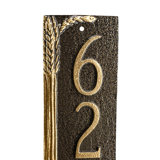 Wheat 4-Line Lawn Address Sign