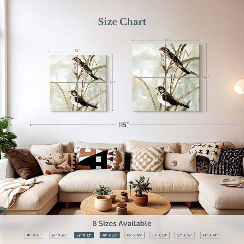 Brampt Neutral Spring II, 32" H x 32" W