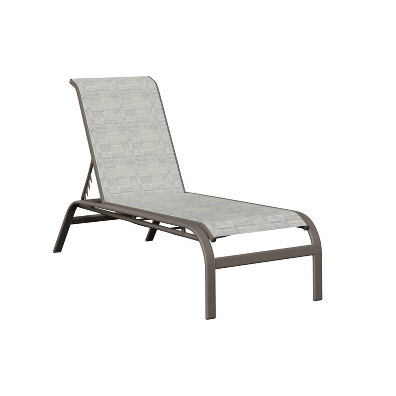Chaise longue sans accoudoirs Berlin Gardens Murphy, Argent argent, Graphite