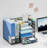 Mesh Desk Organizer With File Holder, 5-Tier Paper Letter Tray Organizer, Desktop Organizer And Storage With Drawer, White-62430542