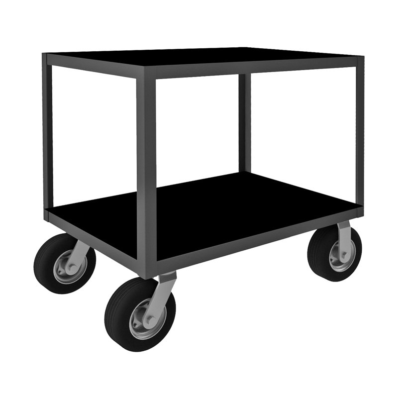 Chariot à instruments roulant, H 34,13 po x l 36,25 po x P 30,25 po, Noir