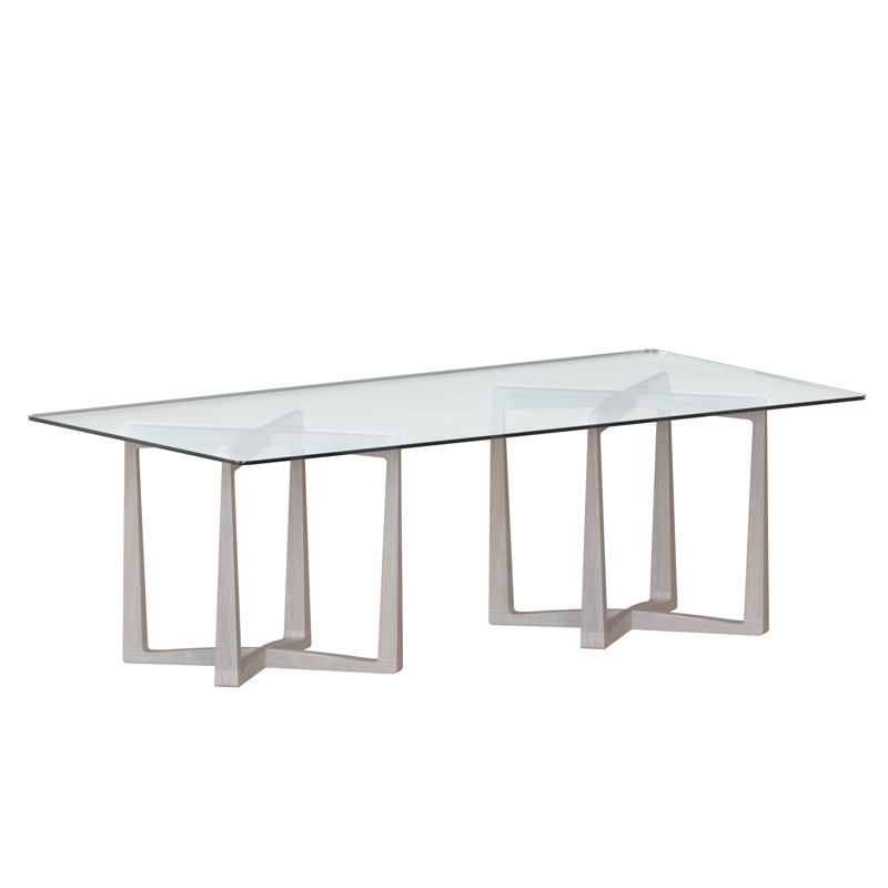 96'' L x 44'' W Glass Rectangular Table Top