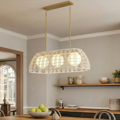 Luminaire suspendu en fer 3 lumières