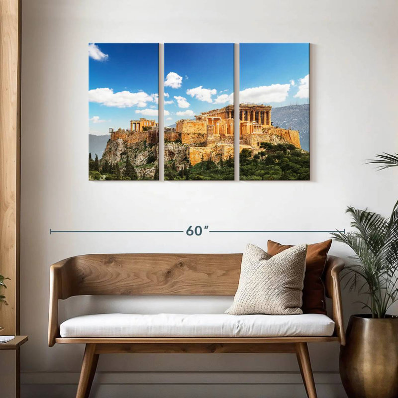 Nicci Acropolis sous le ciel bleu, H 28 po x l 45 po