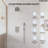 Dual-Function Shower Faucet Set, Pressure-Balanced Shower System with Handheld Spray-106893497