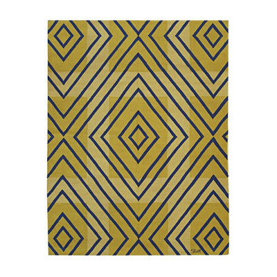 Magnifique tapis en laine jaune Timeless