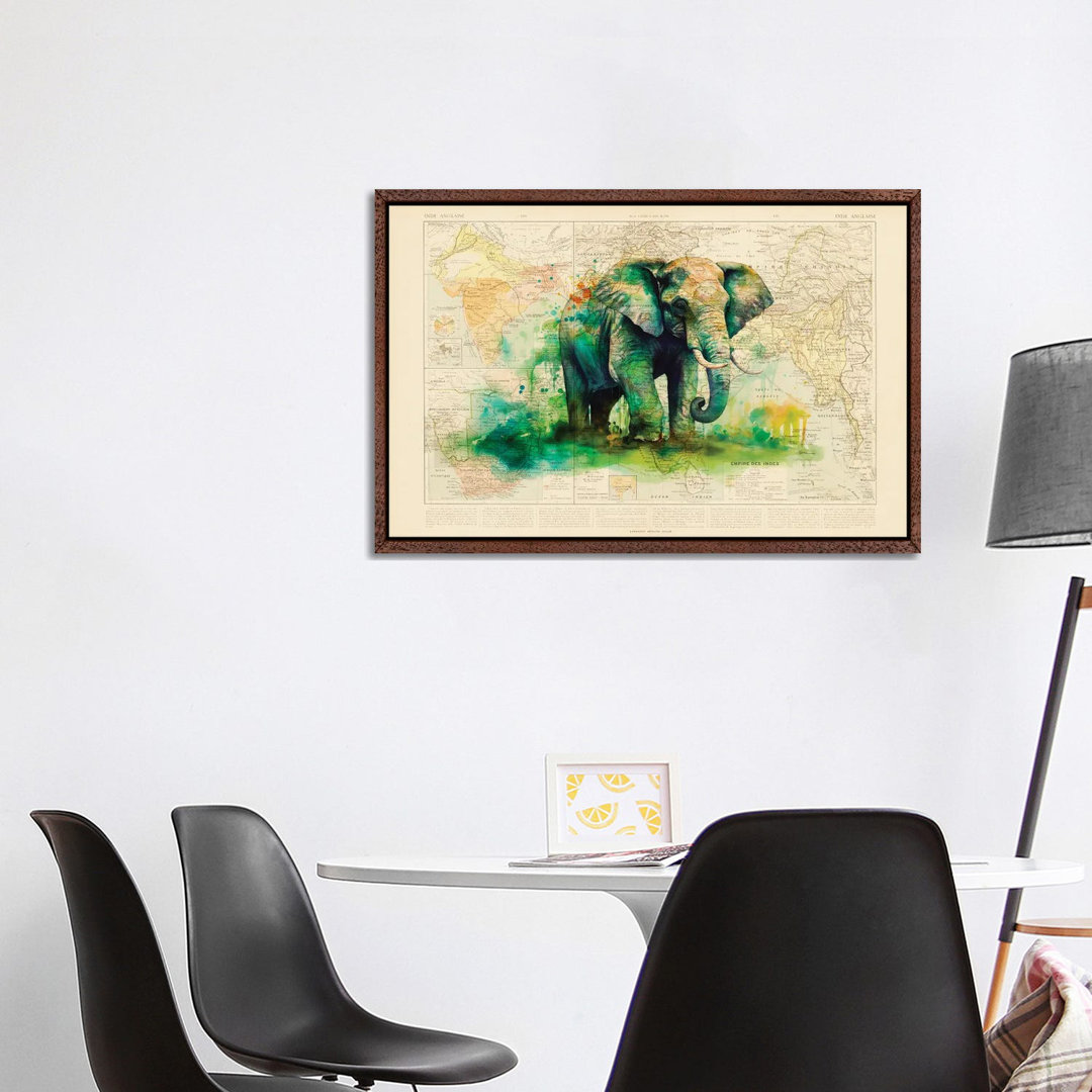 Elefant von TOMADEE - Galerie-verpackte Leinwand Giclée auf Leinwand