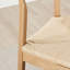 Arvillia Oak and Veneer Wooden Rope Dining Chairs - Mid Century Design & Responsibly Sourced