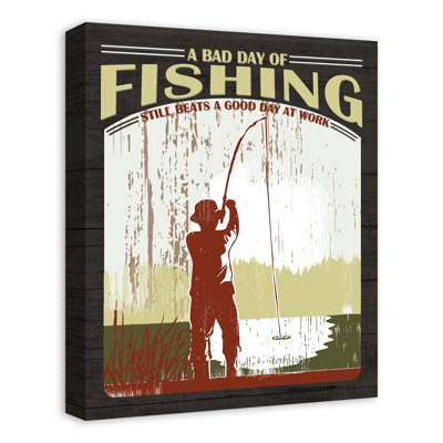 « a bad day fishing », reproduction d’impression sur toile