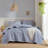 Cozy 3-piece King Bedding Sets, Polyester Microfiber Ruffles, Farmhouse Design
