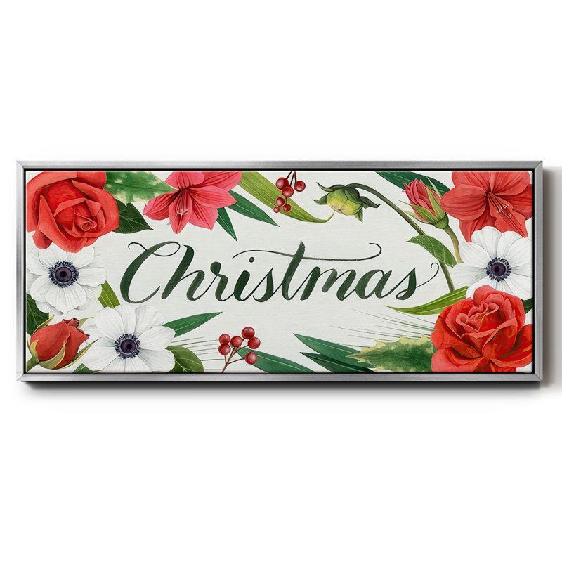 Christmas Time- Framed Canvas, 20" H x 50" W