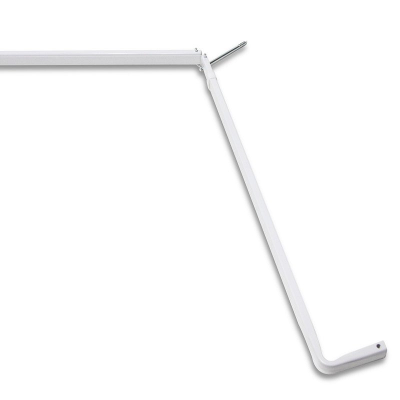 Bencomo Adjustable Bay Window Single Curtain Rod