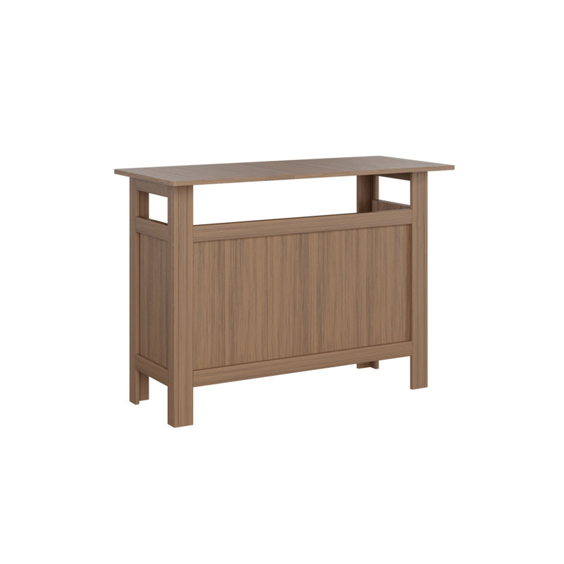Outdoor Rectangle Bar Table, Antique Mahogany