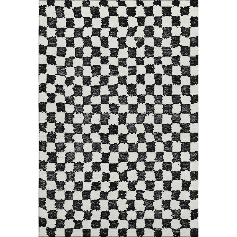 Tapis géométrique de qualité supérieure lavable à la machine Millbrook AMF1958, Rectangulaire 3 pi x 5 pi