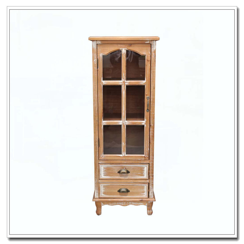 Armoire de rangement en bois rustique, Marron antique
