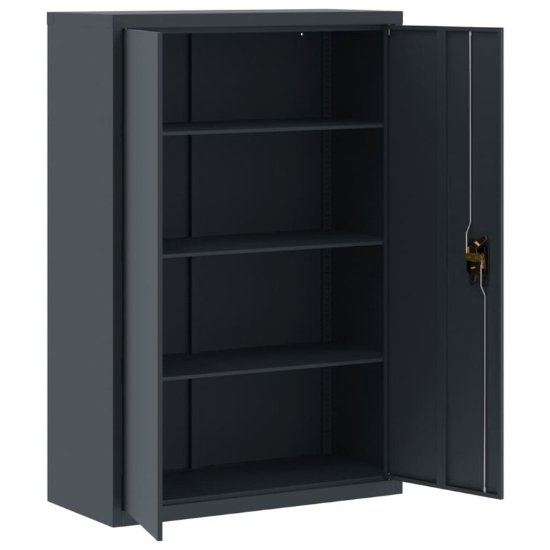 Fowkes 4 -Door 3 -Shelf, Anthracite